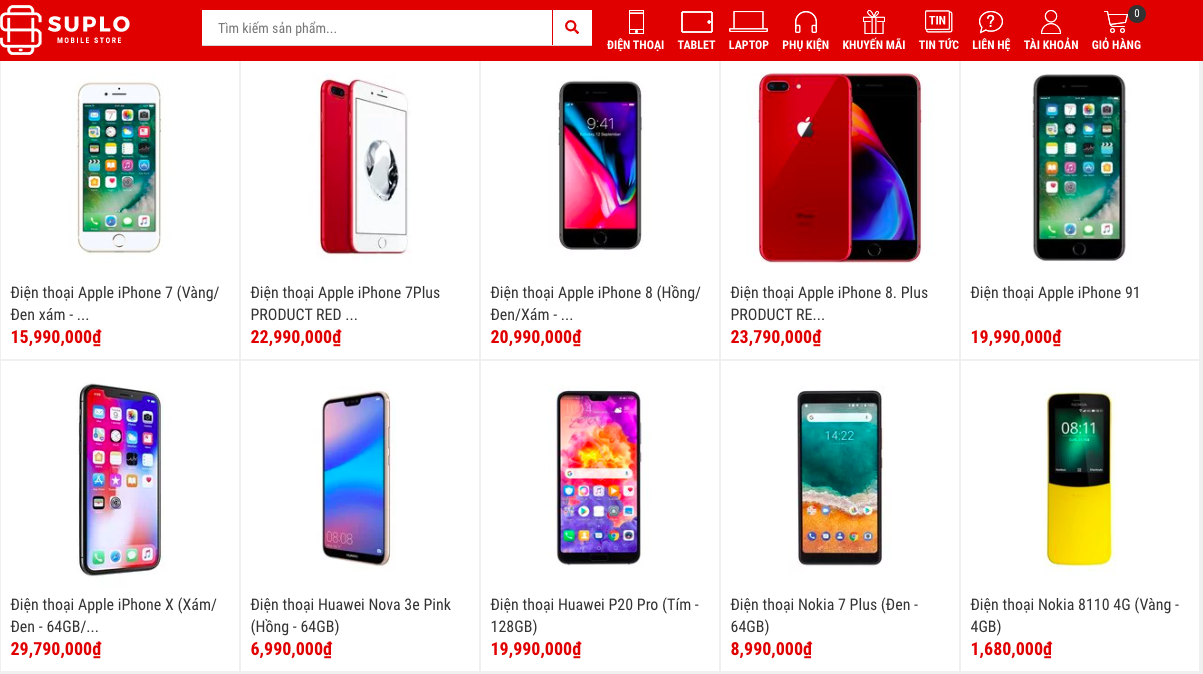 Thiết kế web điện thoại