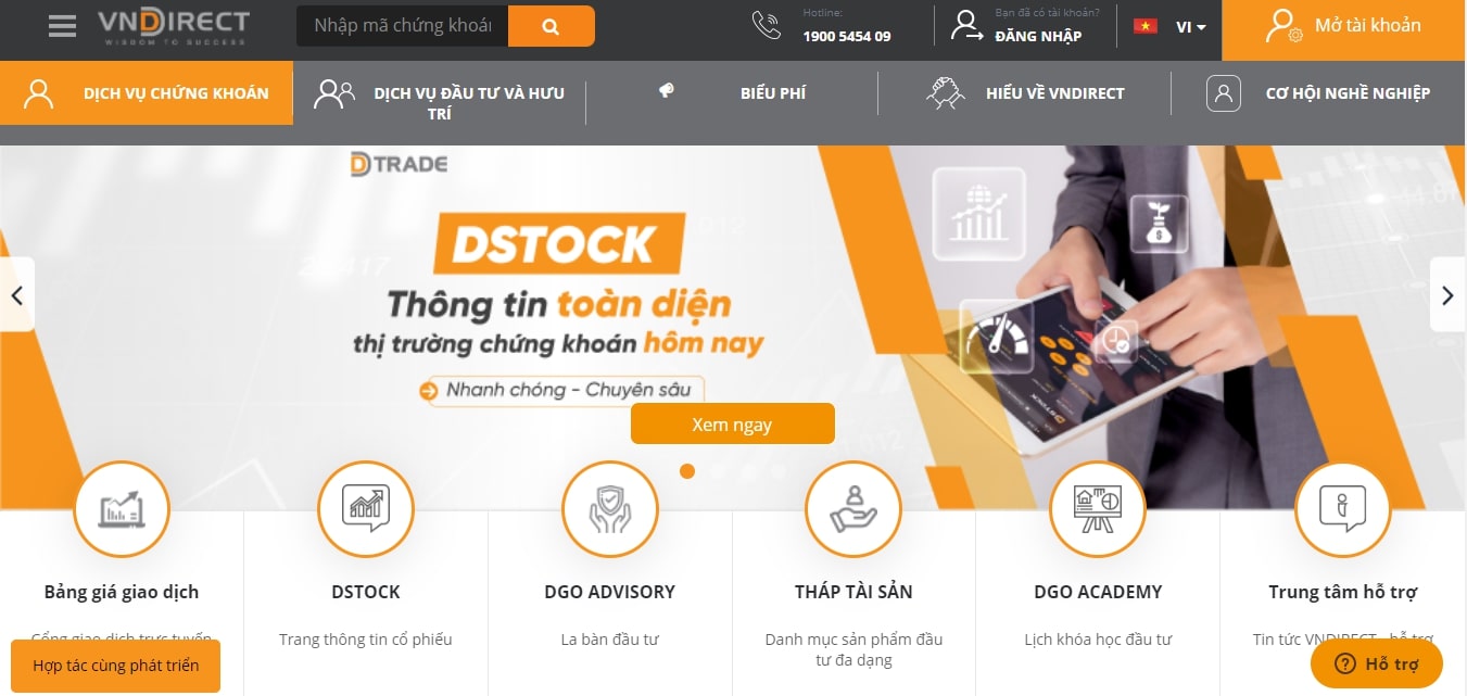 Dịch vụ thiết kế website chứng khoán uy tín, chuyên nghiệp, giá tốt