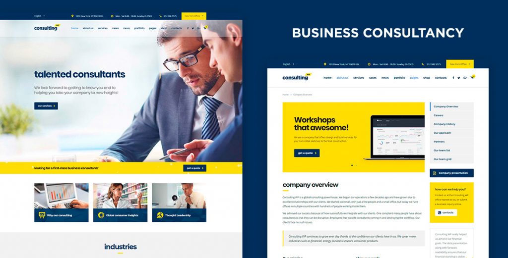 Đơn vị thiết kế web giới thiệu công ty đẹp, ấn tượng, chuyên nghiệp