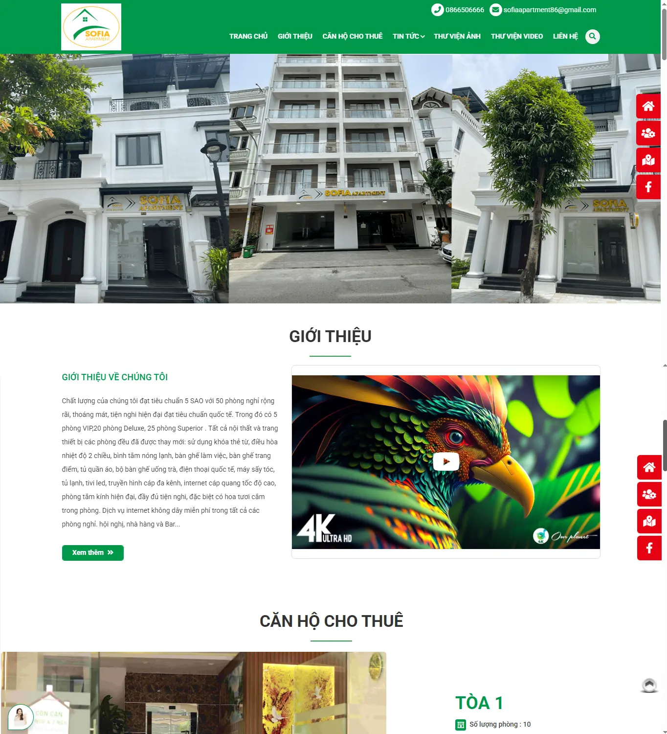 Thiết kế web Sofia