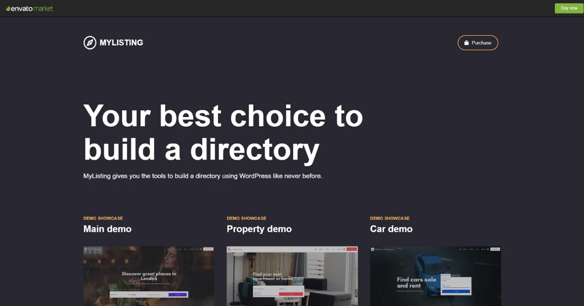 Theme MyListing của Themeforest 