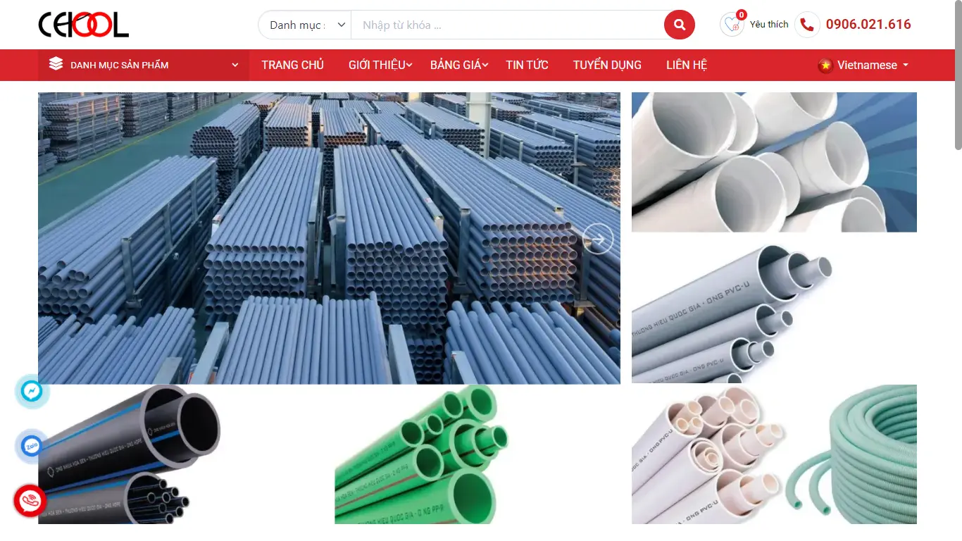 Thiết kế website Cekool Group