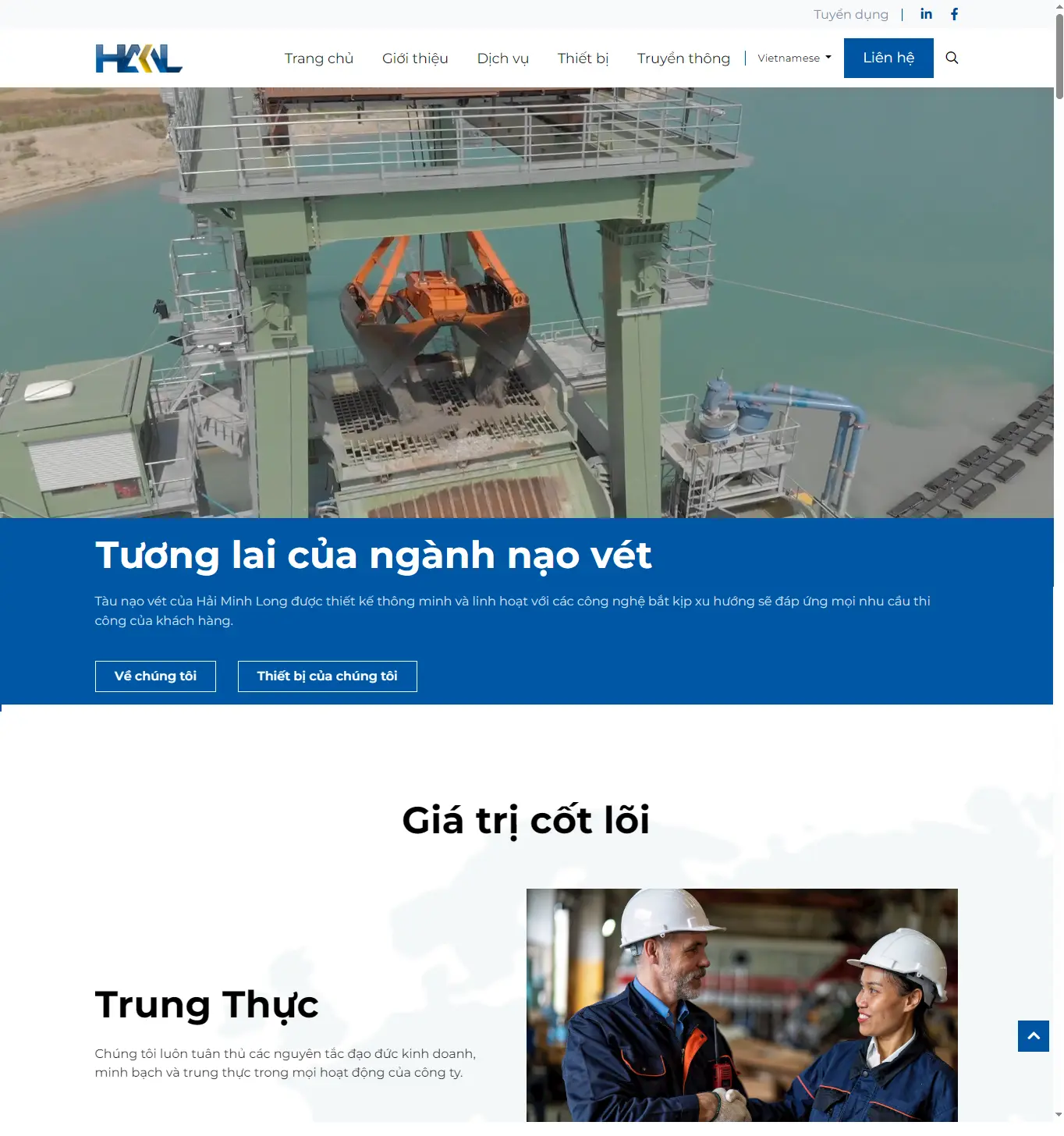 Thiết kế web Công ty Hải Minh Long
