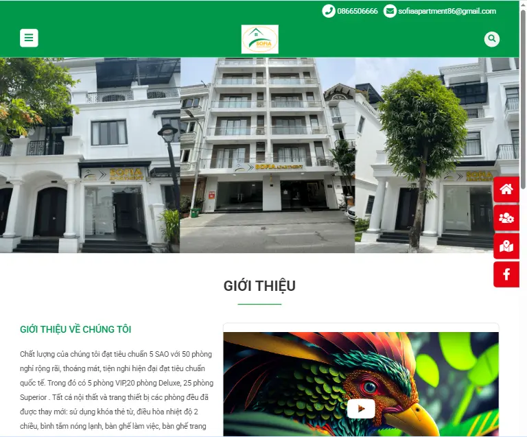 Thiết kế web Sofia