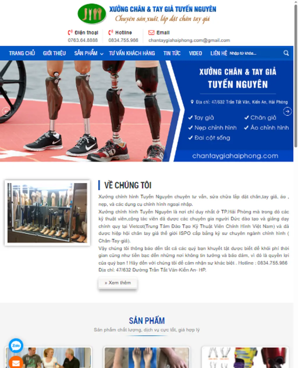 Xưởng chân tay giả tuyến nguyên